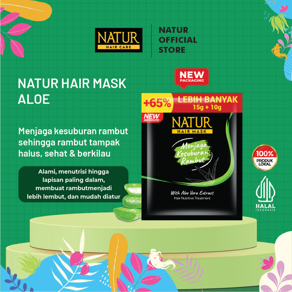 Natur Hair Mask Nutritive Treatment - Masker Rambut Rusak