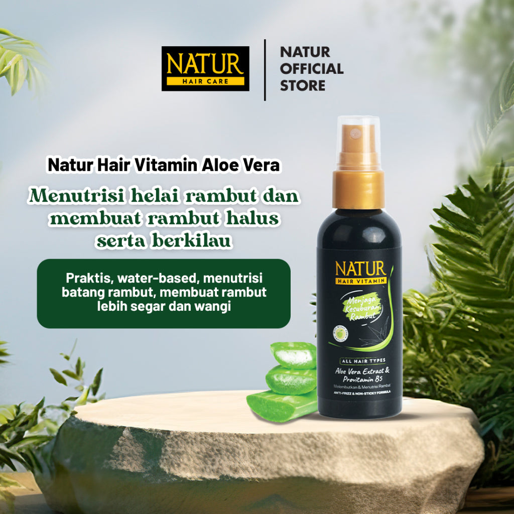 Natur Hair Vitamin Aloevera 80 ml - Vitamin Menebalkan Rambut