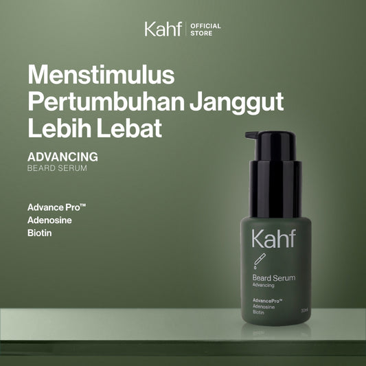 Kahf Advancing Beard & Hair Serum (30 ml) - DHT Blocker Hair Loss Treatment - Hair Loss Solution - Minyak Janggut & Rambut