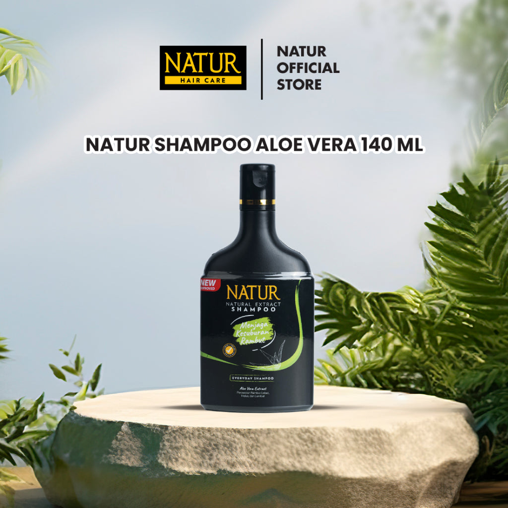Natur Shampoo Aloe Vera 140 ml - Sampo untuk Melebatkan Rambut