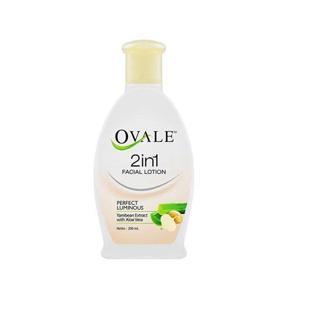 OVALE 2in1 Facial Lotion Cleanser 200ml - Ovale Pembersih Wajah Sekali Usap/HenecoBeauty