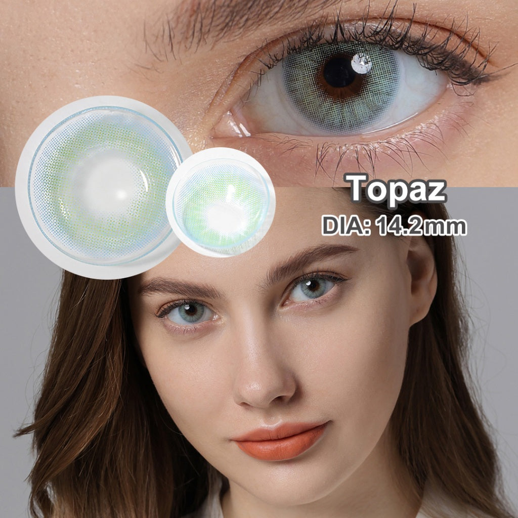 Softlens Minus (0.00 s/d -8.00) lensa kontak warna 14.2MM Graphite Lens softlens min kadar air 40% Yearly