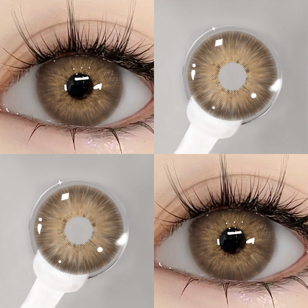 (COD)Eyeshare Softlens Minus(-1~-6) Black Brown Softlens Lensa MDS-BEAUTYEYE-BLACK-1.00ata Penuh Gaya Dan Cantik Softlens