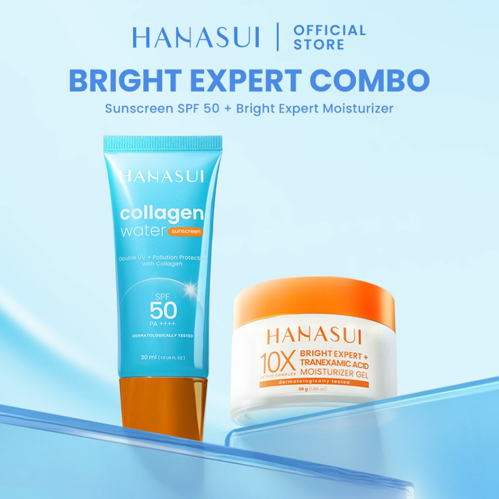 [NEW] HANASUI Bright Expert Moisturizer Gel 30g - Pelembab Gel Bening Lembap & Mencerahkan - 5% Advance Niacinamide & Tranexamic Acid - Ratakan warna kulit & Kurangi Bintik Hitam