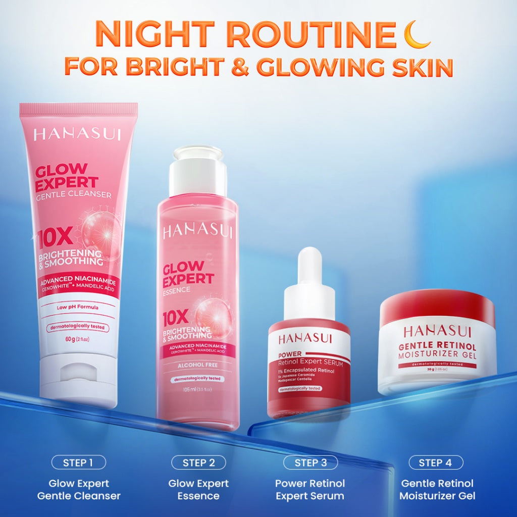 [NEW] HANASUI Gentle Retinol Moisturizer Gel 30g - Pelembab Gel Lembap & Cegah Tanda Penuaan Dini - 3 Retinol Complex - Encapsulated Retinol & HPR