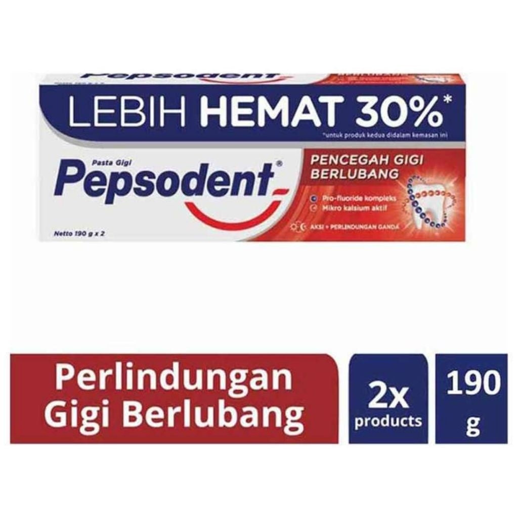 Pepsodent Pasta Gigi 2 x 190 g