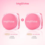 Glad2Glow Perfect Blur&Cover Loose Powder oil control Finishing Kontrol Minyak Tahan Lama Anti Luntur Halus Sempurna & Cover Tinggi bedak padat bedak tabur two way cake cushion foundation setting spray make up g2g glad2glow official store