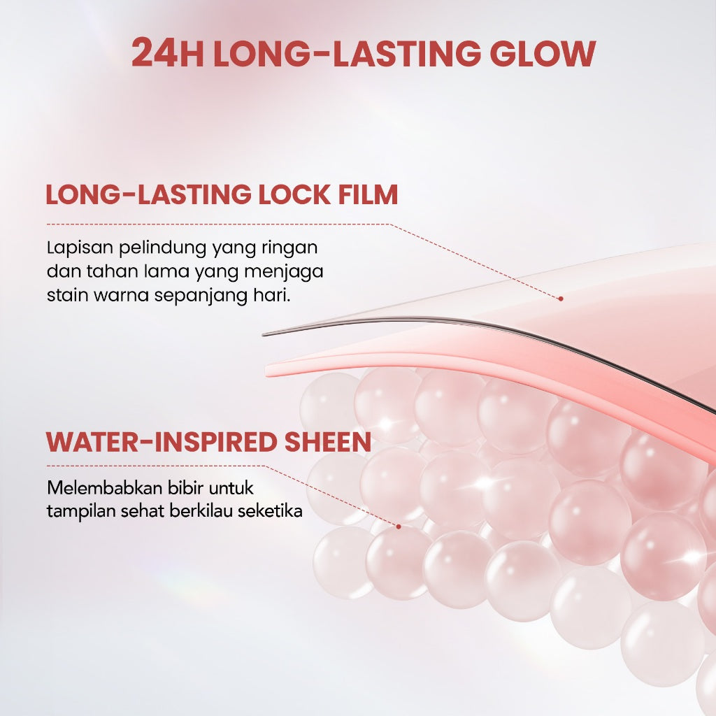 YOU Cloud Paint Glassy Glow Lip Tint Glasting Tint Lip Stain Glassy Tint