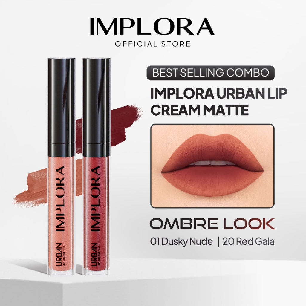 [BEST SELLING COMBO] Implora Urban Lip Cream Ombre Look