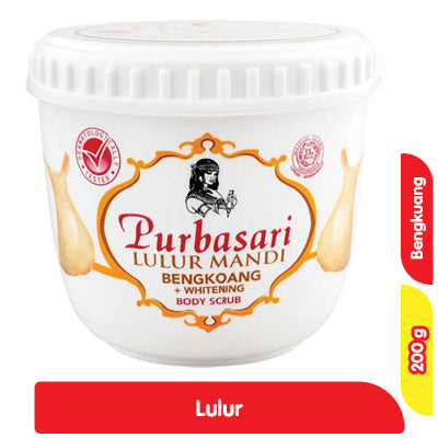 Purbasari Lulur Mandi Putih 200 g / Purbasari Lulur Mandi Bengkoang + Whitening 200 g