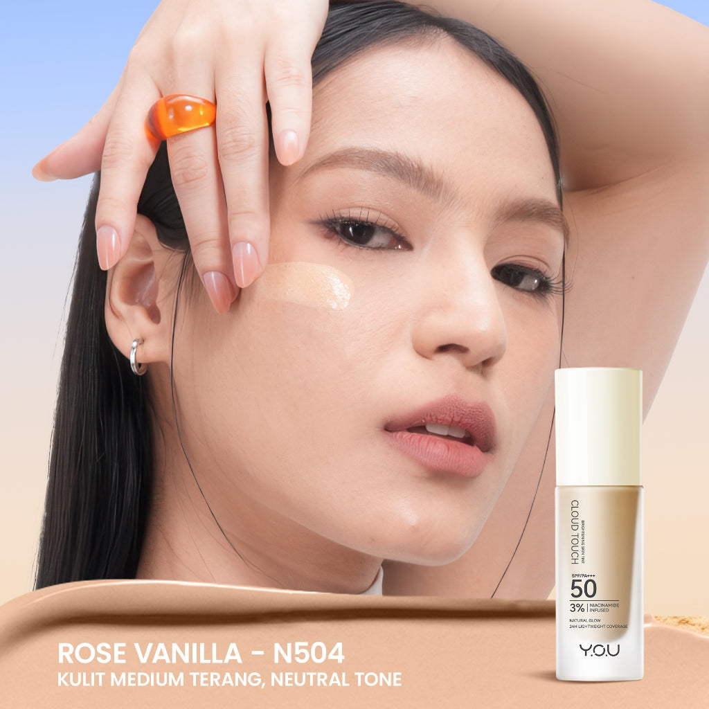 [NEW] YOU Cloud Touch 3% Niacinamide Acne Defense Skin Tint For Oily Acne Prone Skin Perfect Coverage Liquid Foundation Serum Tint 24h Matte Oil Control SPF 50 No Oxidiant