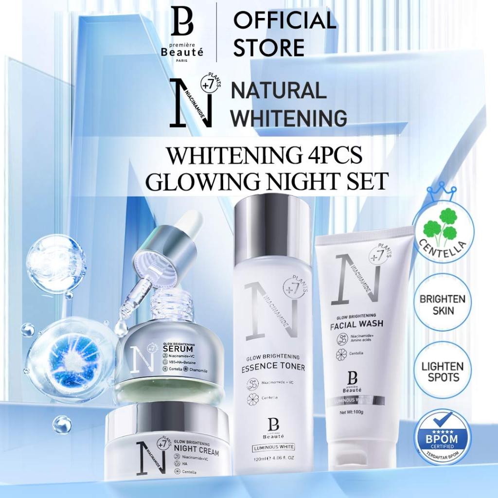 [CAMPAIGN] PREMIERE BEAUTE [Whitening 4pcs] Skincare Luminous White Glow Brightening Whitening set BPOM