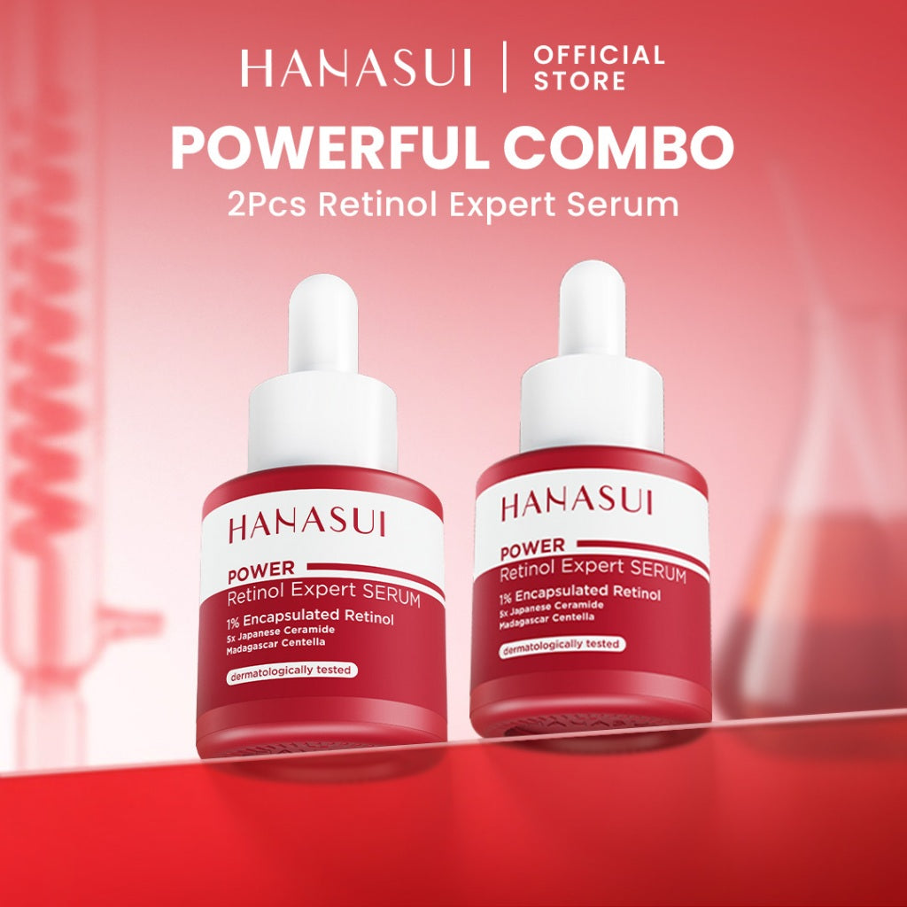 Hanasui Power Retinol Expert Serum 20ml - 1% Encapsulated Retinol - Cegah Kerutan & Kurangi Kusam
