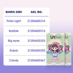 UYAAI softlens 14MM Minus 0.00 s/d -6.00 Mata Korea seri Classic Sepasang LENSA KONTAK  6Bulan