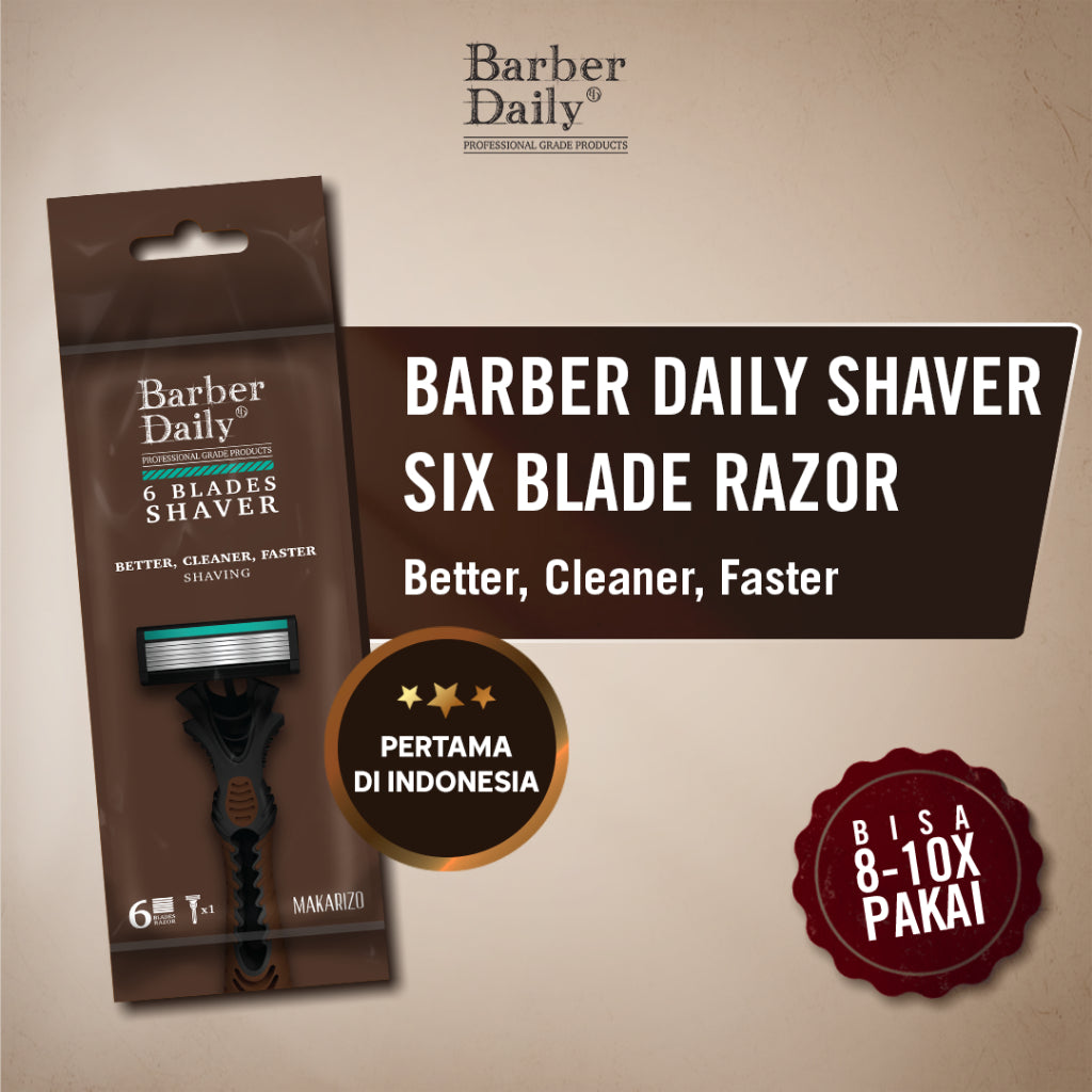 Barber Daily Shaver Six Blade Razor