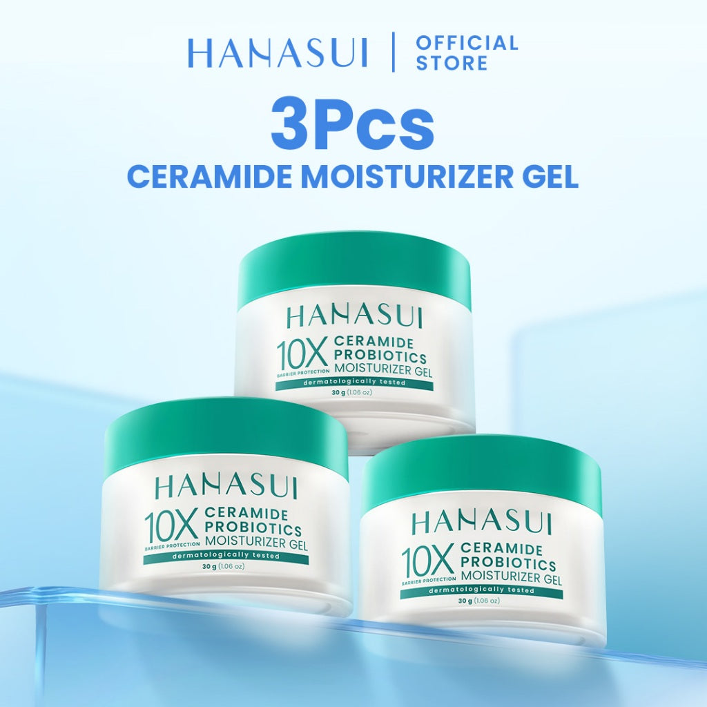 【5pcs Hemat】HANASUI Moisturizer Gel Series - Pelembab Gel Lembap & Mudah Menyerap - Bright Expert Mencerahkan - Ceramide Korean Probiotics Skin Barrier - Daily Retinol Cegah Penuaan Dini