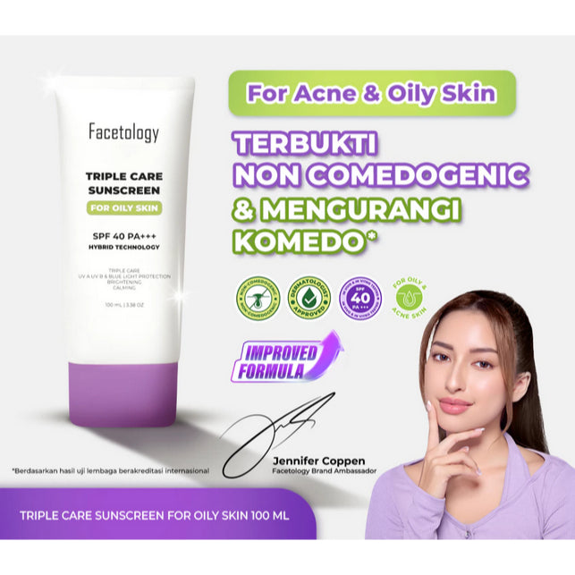Facetology Triple Care Sunscreen / Tinted SPF50