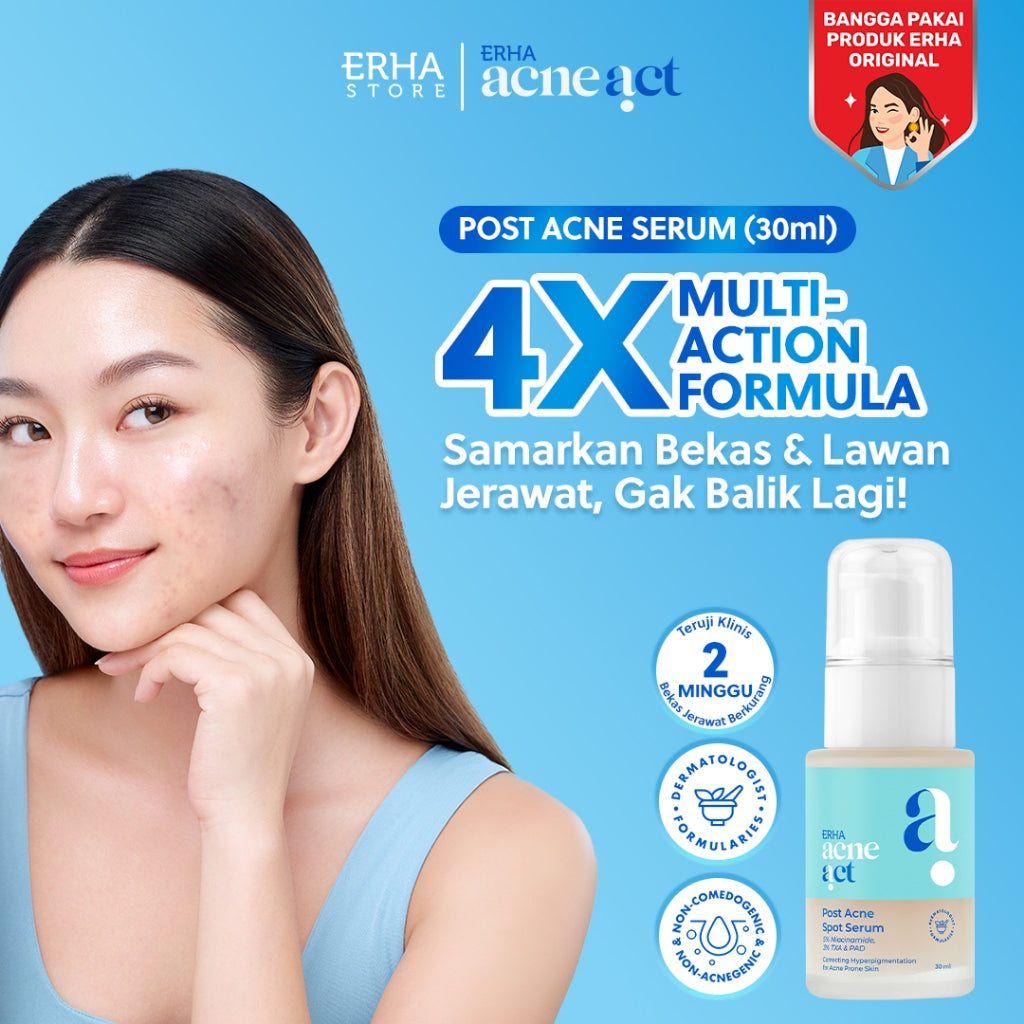 ERHA Acneact Post Acne Spot Serum 30ml - Serum Bekas Jerawat | Tranexamic Acid | Niacinamide
