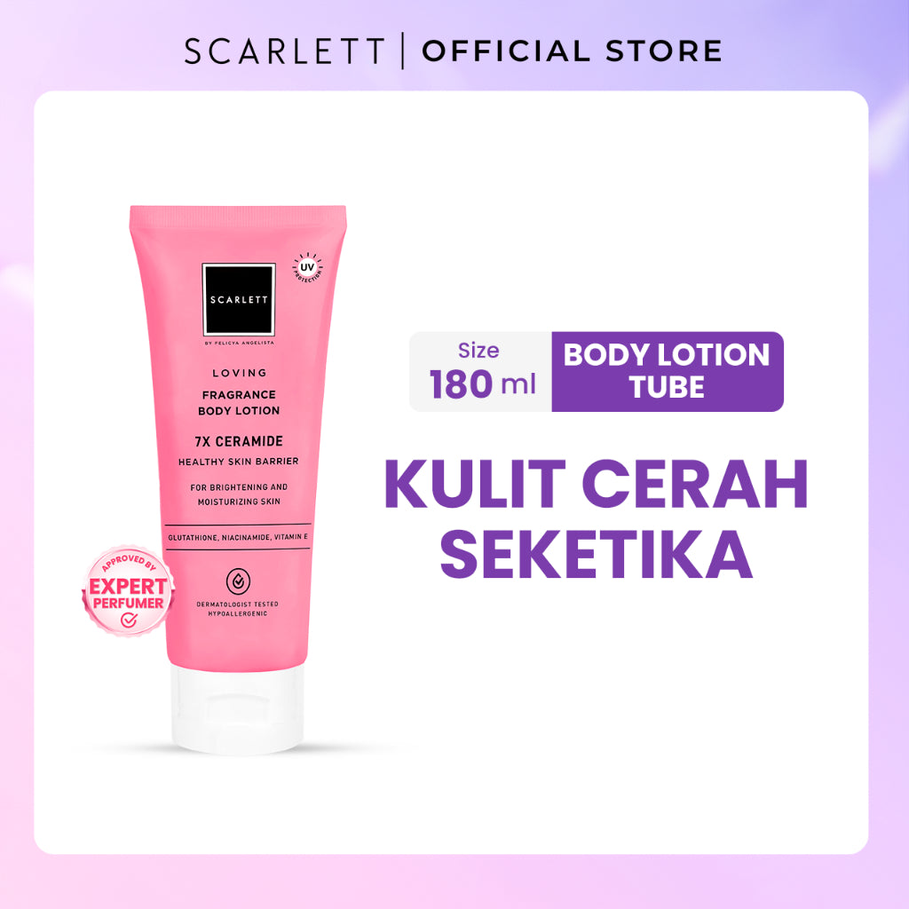 Scarlett Whitening Body Lotion Mencerahkan - Kemasan Baru Tube 180ml