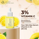 Paket Skincare Bright Routine (2 pcs) - Toner Refining 100ml + Serum Vitamin C