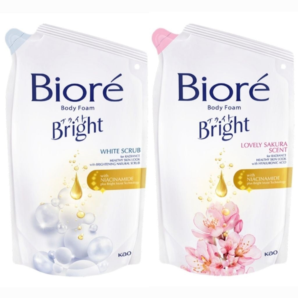 Biore Bright Sabun Mandi Cair Refill 400 ml