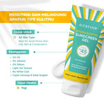 Azarine Double Sun Protection [2 PCS] Glowkiss Sunscreen Lipbalm + Sunscreen Pelembab Bibir SPF 35 PA +++ dengan Ceramide, Peptide, Vitamin C Membantu Mencerahkan Menghidrasi dan Melindungi Bibir dari Sinar UV