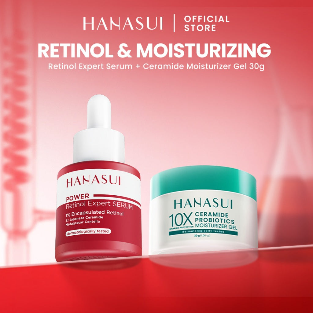 Hanasui Power Retinol Expert Serum 20ml - 1% Encapsulated Retinol - Cegah Kerutan & Kurangi Kusam