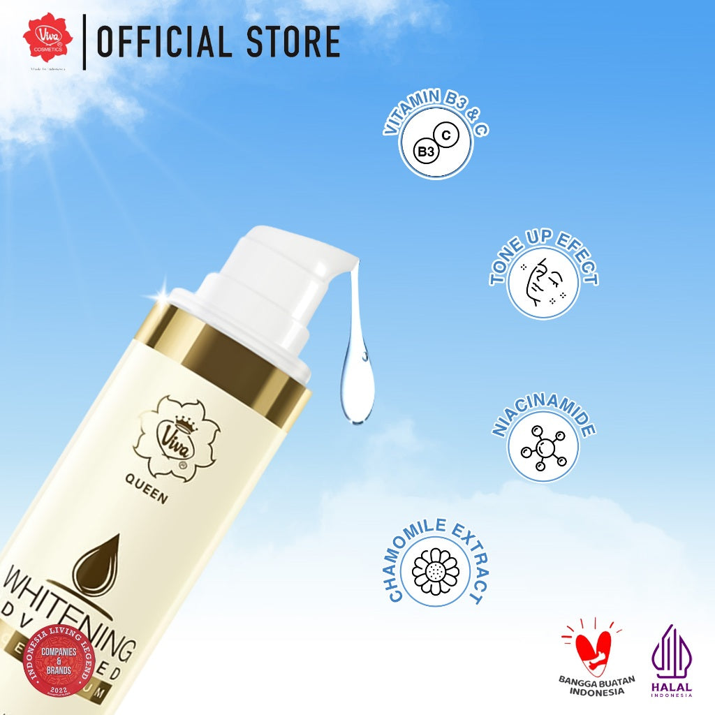 Viva Queen VIT C ACTIVE Whitening Advanced Face Serum with NIACINAMIDE & Vit B3 - 30 ml (BRIGHTENING, WHITENING & GLOWING)
