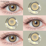 Eyeshare Iceland Brown 1Pasang 14.2mm Lensa Kontak Soflens Warna softlense