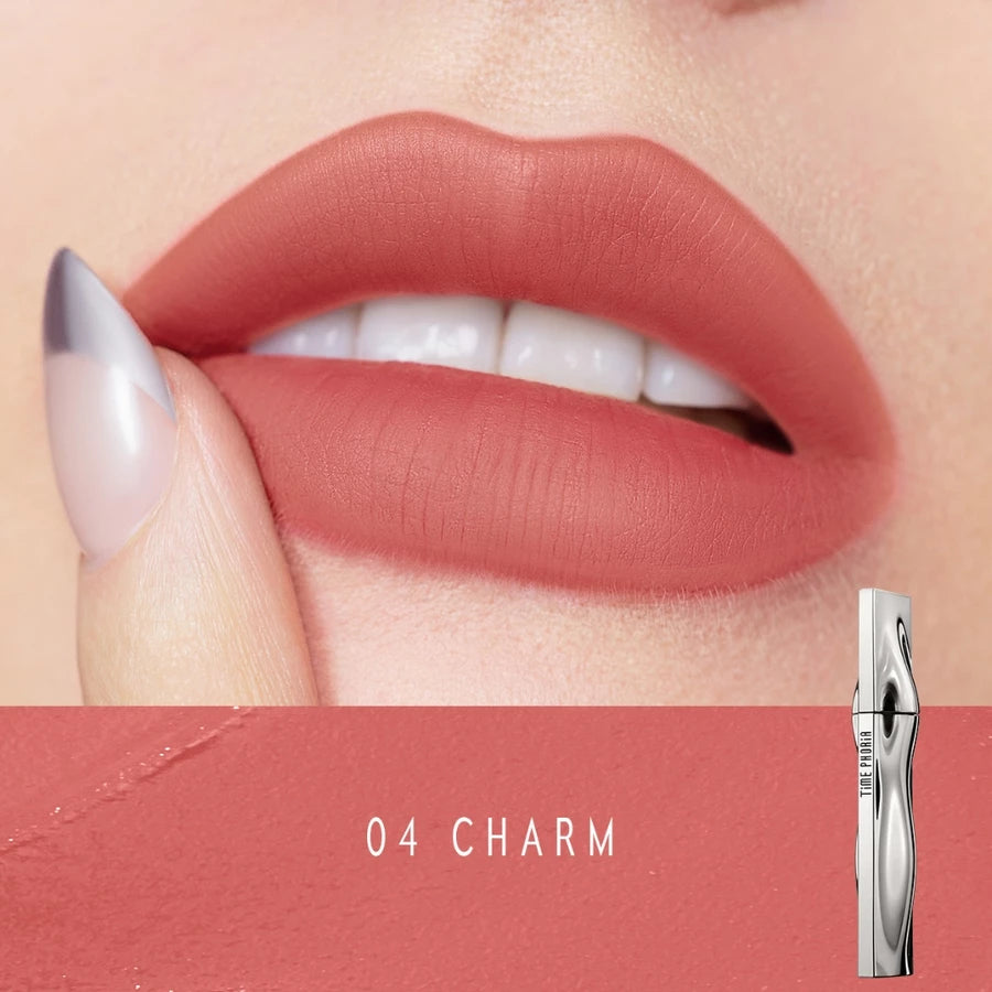 Lipstick TIME PHORIA Eternal Lip Matte 4ML ORIGINAL Liptint Waterproof Tahan Lama Lip Stain Lipgloss Lipstik LipTint Lip Cream Transferproof Kissproof