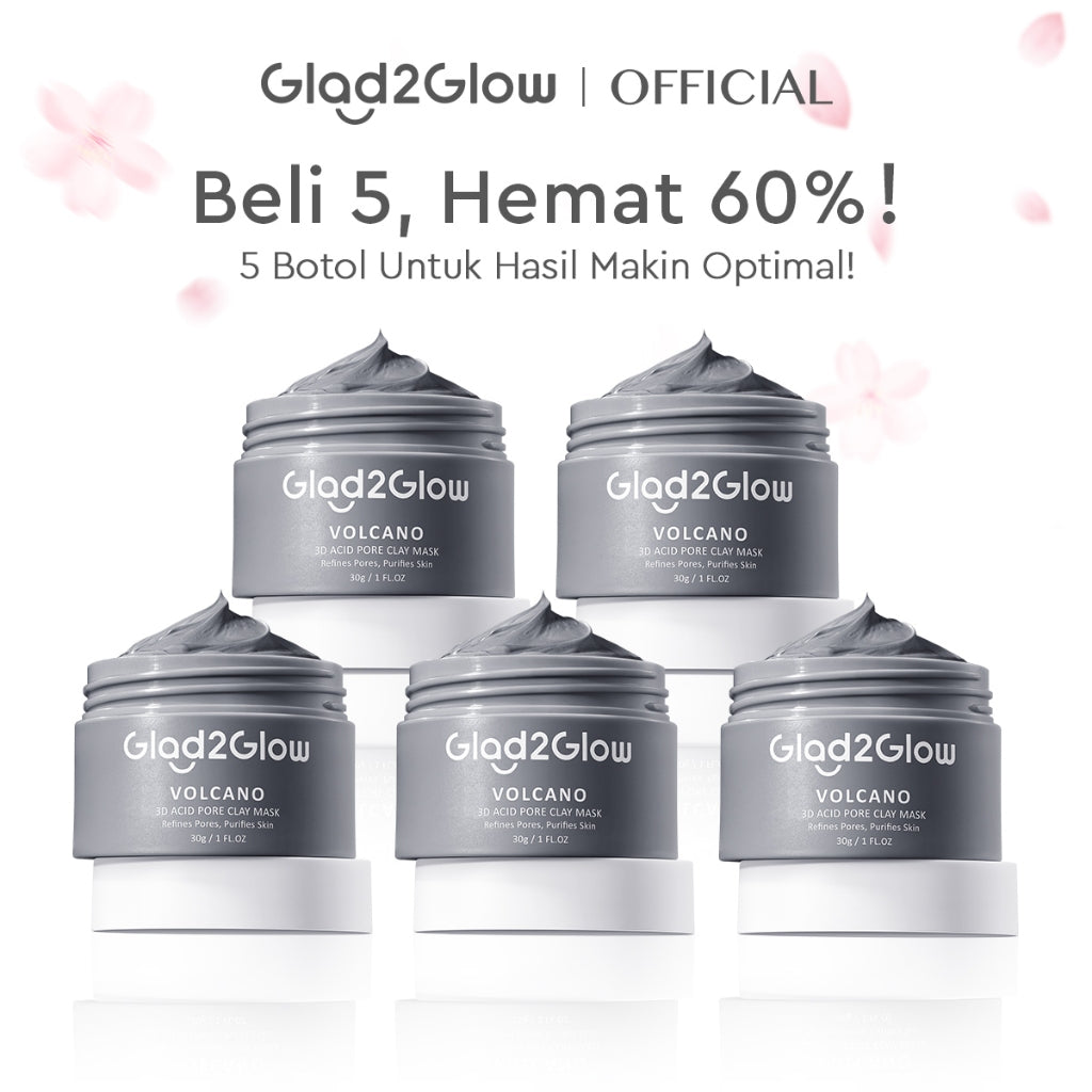 [Hemat 5PCS]Glad2Glow Clay Stick&Face Mask Complete Series-Pomegranate Brightening/Mugwort Salicylic Acid Acne/ Volcano 3D Acid Pore-masker Face Mask Packs Masker Wajah Sheet Mask mask sleeping mask mugwort mask face mask masker acne g2glow official store