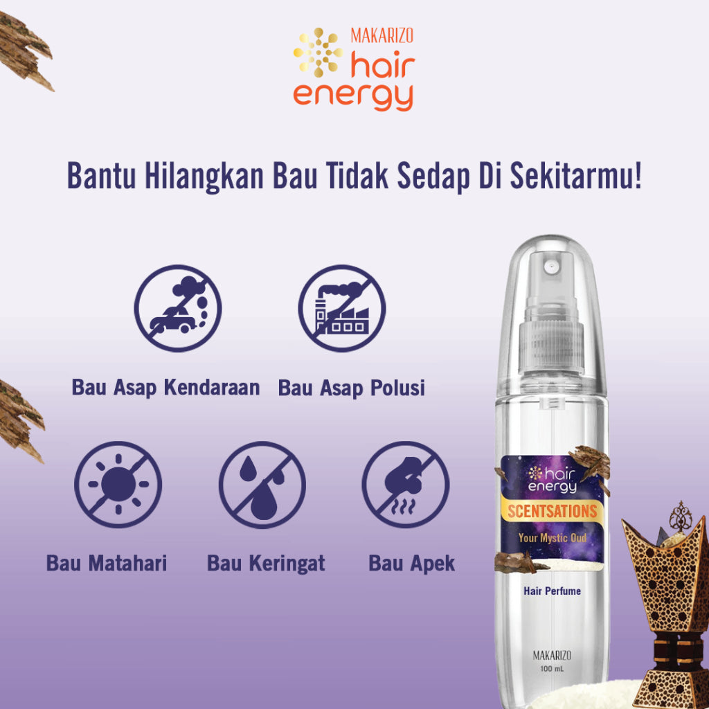 Makarizo Hair Energy Scentsations Hair Fragrance Your Mystic Oud 100 mL
