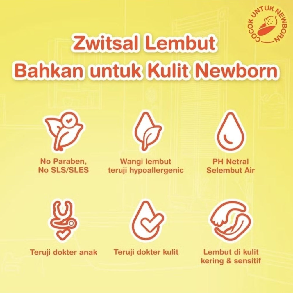 Zwitsal Sabun Mandi & Sampo Bayi  Refill 400 ml
