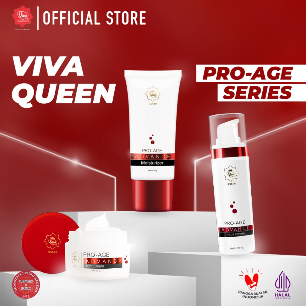 Viva Queen Pro-Age Advance Moisturizer Anti Aging with TRIPLE ESSENTIAL CERAMIDE, SNAIL MUCIN FILTRATE, HYDROLYZED HYALURONIC ACID & Natural Emollient (30 gr)