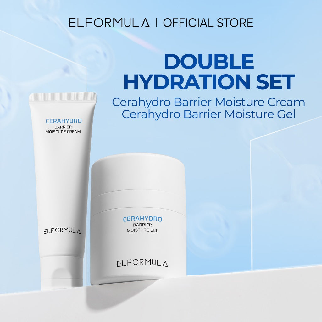 ELFORMULA Intensive CeraHydro Barrier Repair Moisture Gel - Moisturizer Calming Pelembab Wajah Pagi Malam Kulit Cerah Skin Barrier Hyaluronic Acid with CeraHydro + Plant Extract & Ceramide Skincare Oil Control Kulit Kering Iritasi