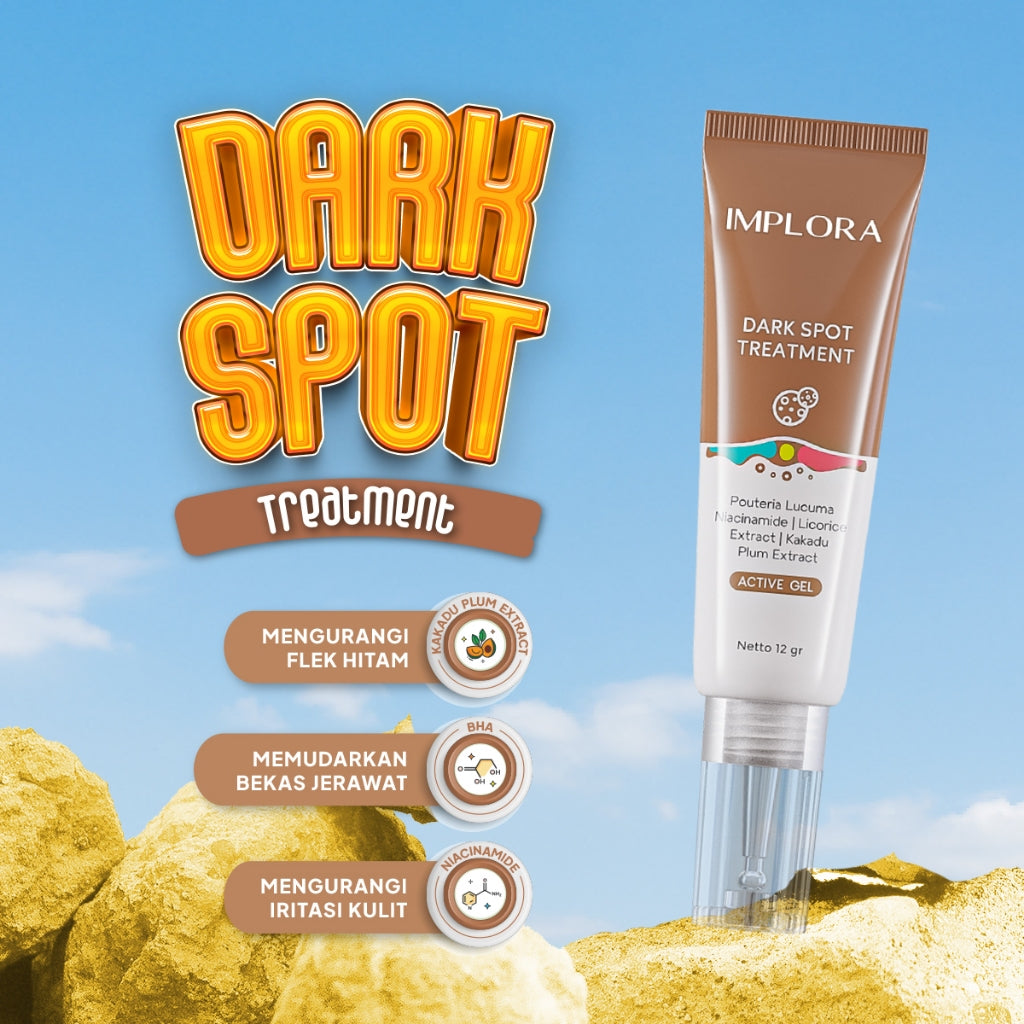 Implora Dark Spot Treatment | Mencerahkan Bekas Jerawat | Menyamarkan noda hitam