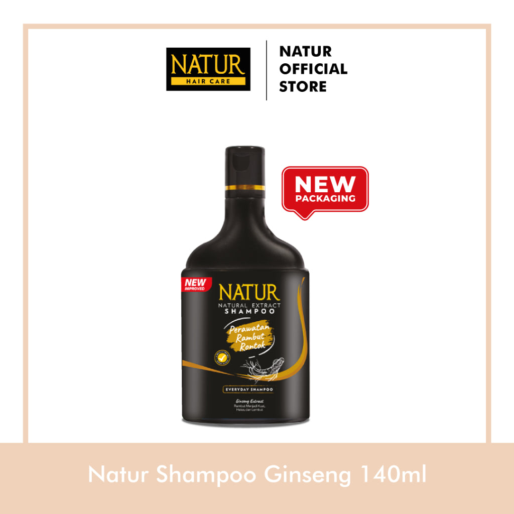 Natur Shampoo Extract Ginseng 140 ml - Anti Hair Fall / Mengurangi Rambut Rontok