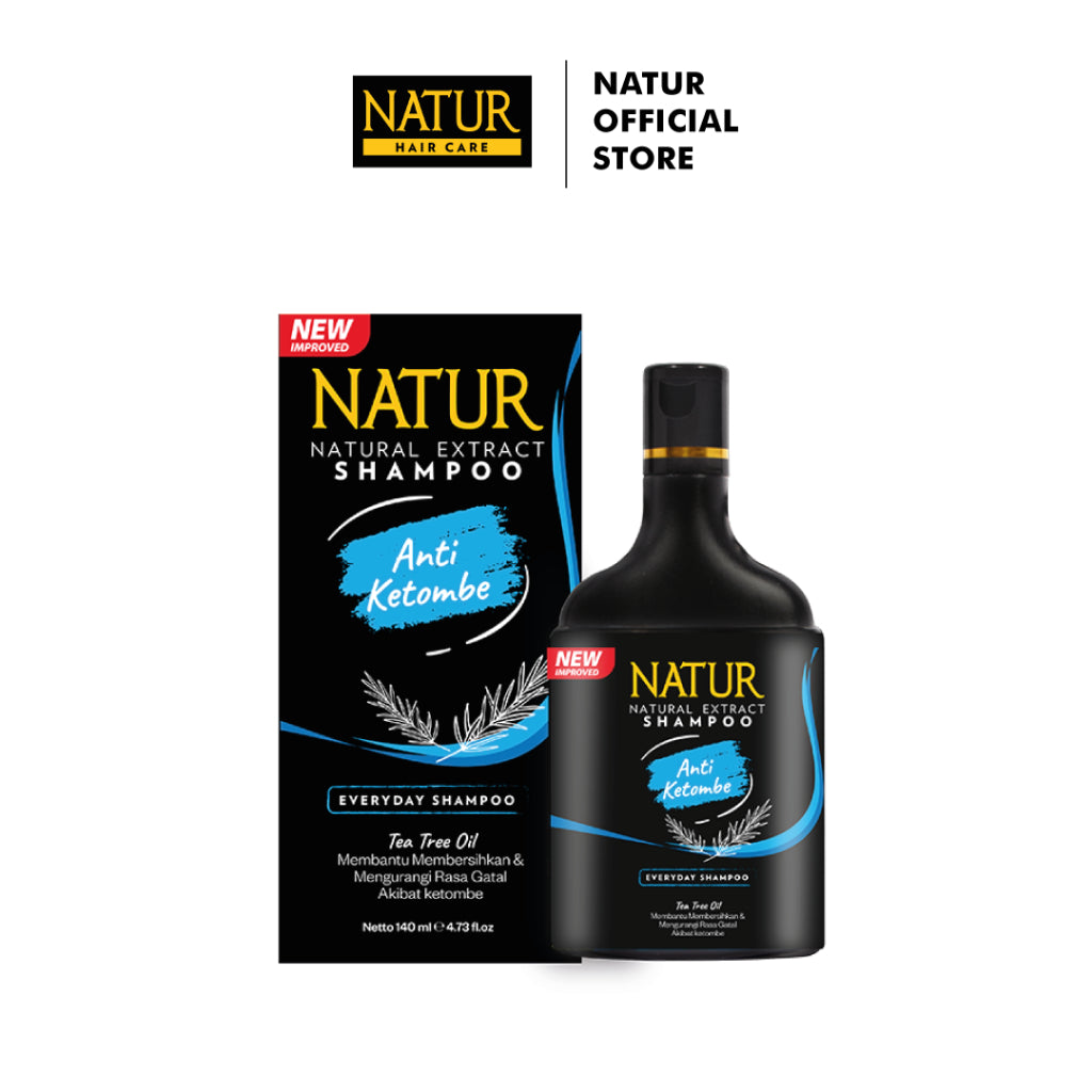 Natur Hair Shampoo Anti Dandruff 140 ML - Shampoo Perawatan Rambut Berketombe