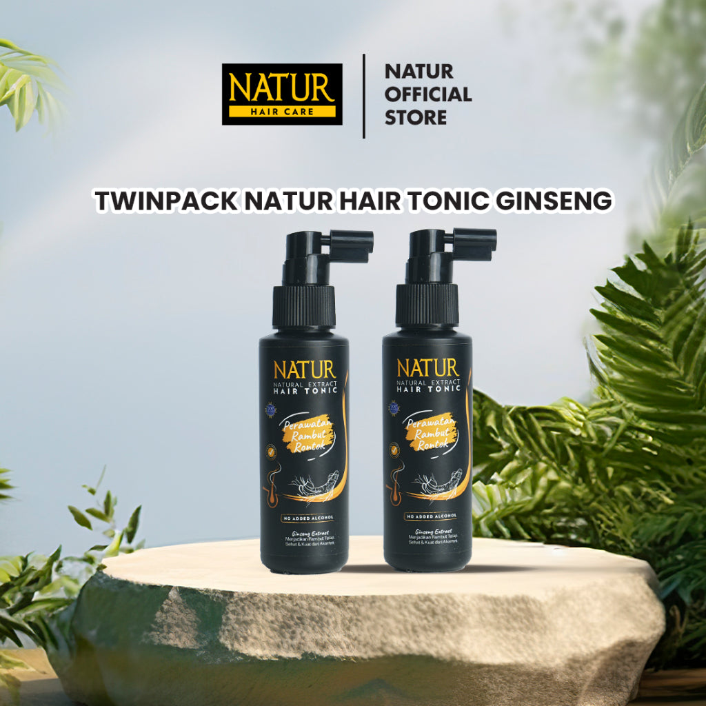 Twinpack Natur Hair Tonic 90ml  - Paket Tonik Rambut 2 pcs