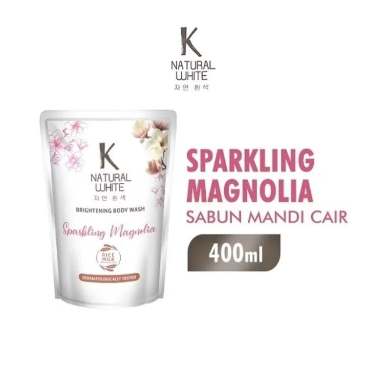 K-Natural White Sabun Mandi Cair Refill 400 ml