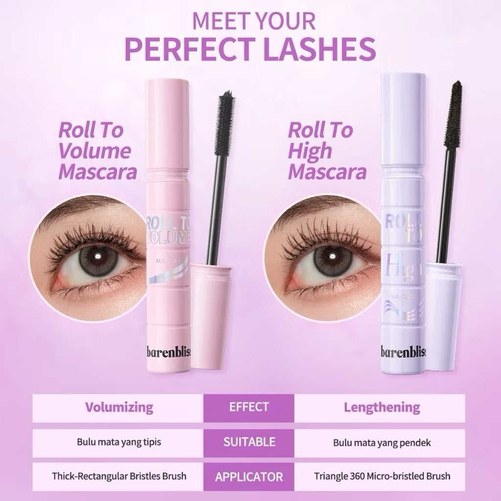 BNB barenbliss Korean Roll To Volume Lenghtening Mascara Remover Mascara Waterproof 8g