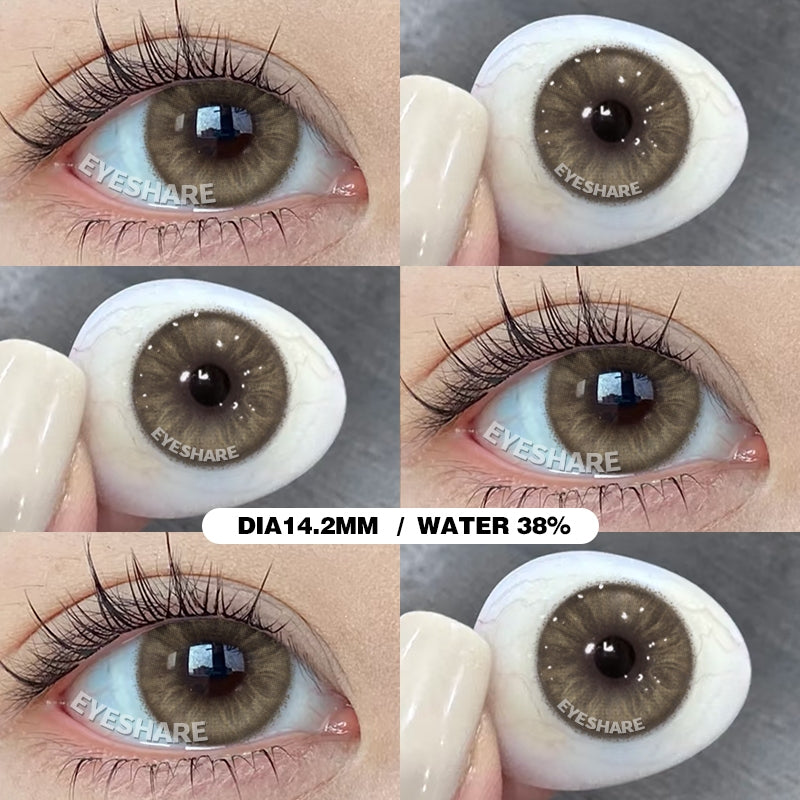 Eyeshare Softlens Cosplay Red 14.5mm 1Pasang Big Eyes Halloween Colored Contact Lenses
