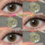 [-1.00~-6.00] Softlens Minus 14.2mm Brown Gray Green No Ring Softlens Natural 1 Years Use