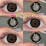 Magister Softlens 16mm Big Eyes Soflen Hitam Coklat Soflens Normal Doll Eyes 1Pair 6Months