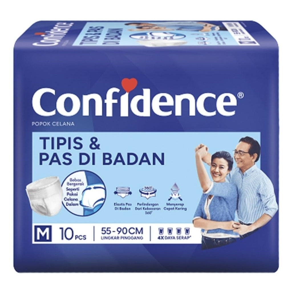 Confidence Popok Celana Dewasa Pas Badan M10 L 8 pcs