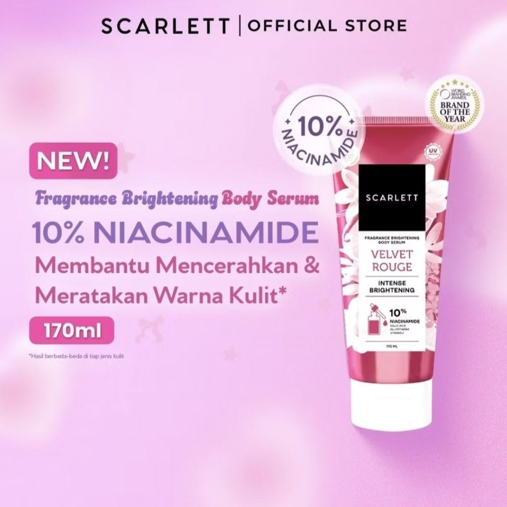 Scarlett Fragrance Brightening Serum Tubuh 170 ml
