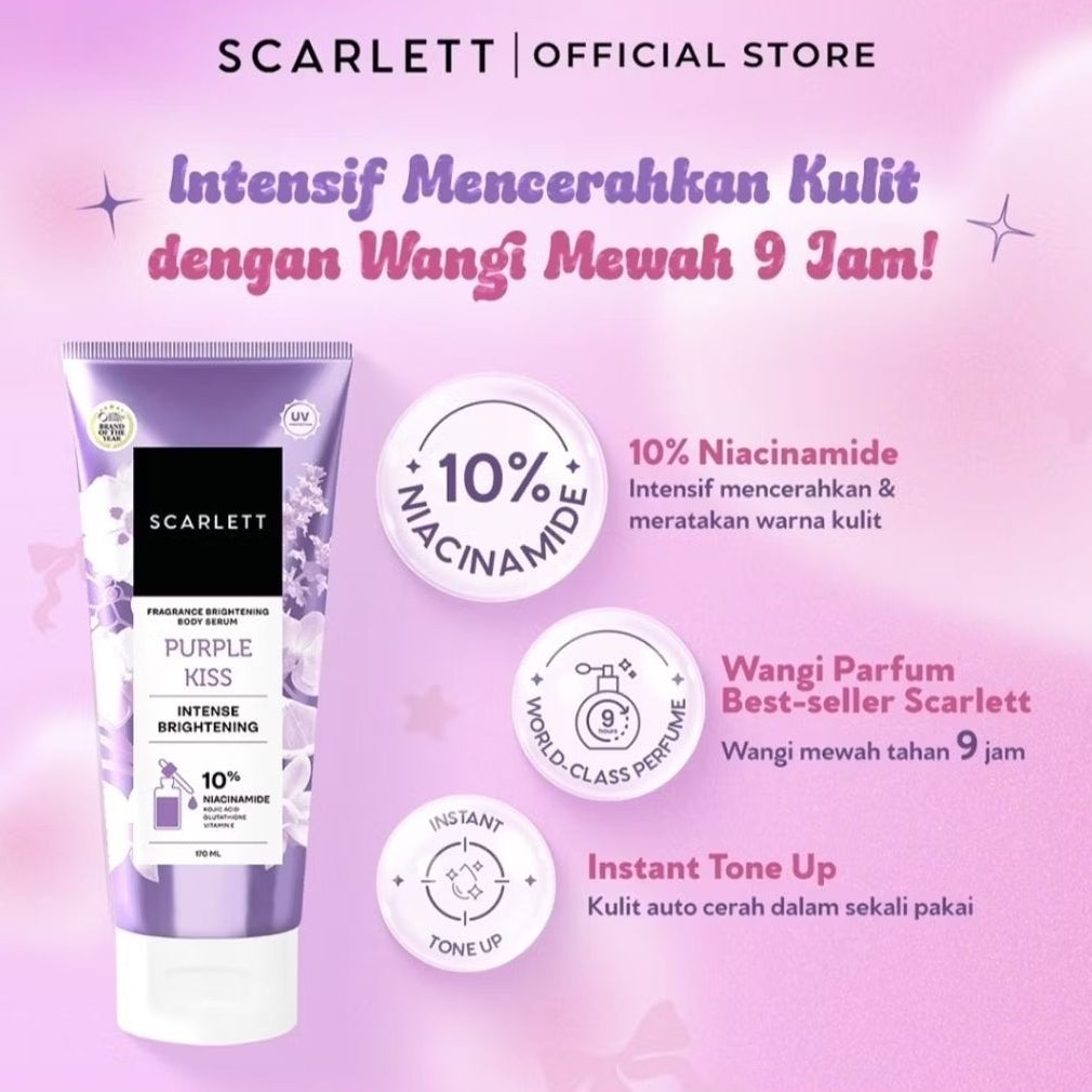 Scarlett Fragrance Brightening Serum Tubuh 170 ml