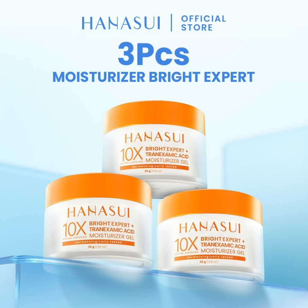 【5pcs Hemat】HANASUI Moisturizer Gel Series - Pelembab Gel Lembap & Mudah Menyerap - Bright Expert Mencerahkan - Ceramide Korean Probiotics Skin Barrier - Daily Retinol Cegah Penuaan Dini