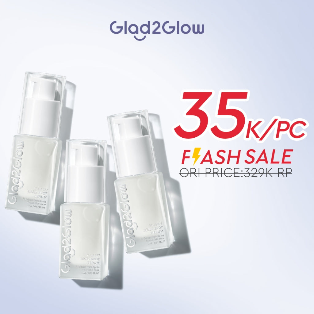 Glad2Glow Serum Series Peeling Serum Exfoliating Serum Bright Serum Glad2Glow Serum Mencerahkan Wajah Serum Pemutih Wajah Serum Retinol Serum Dark Spot Serum Acne Spot Serum Jerawat Glowing Serum Whitening Serum Brightening Serum Glow G2G Serum Niacinamid