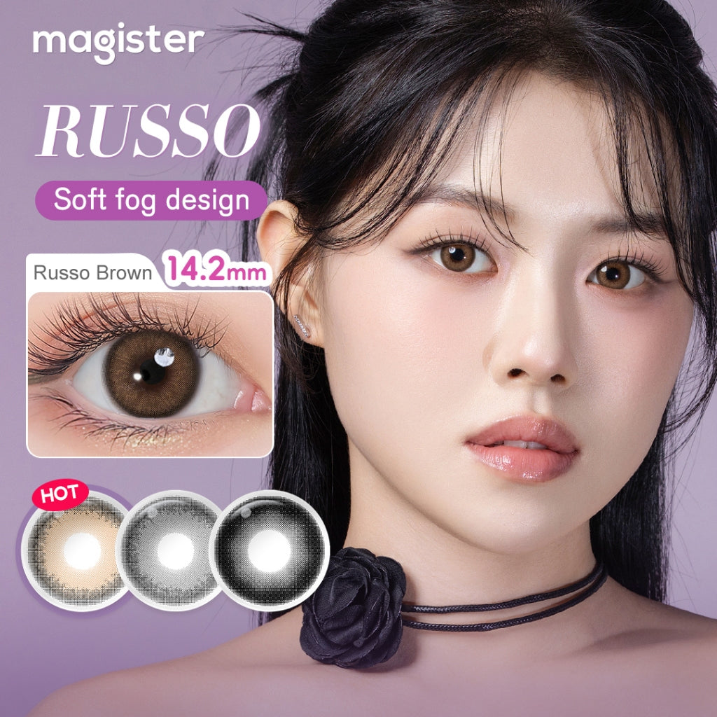 Magister Softlens 14.2mm -14.5mm For Big Eyes Sepasang Normal Lensa kontak warna kadar air 38% soflens